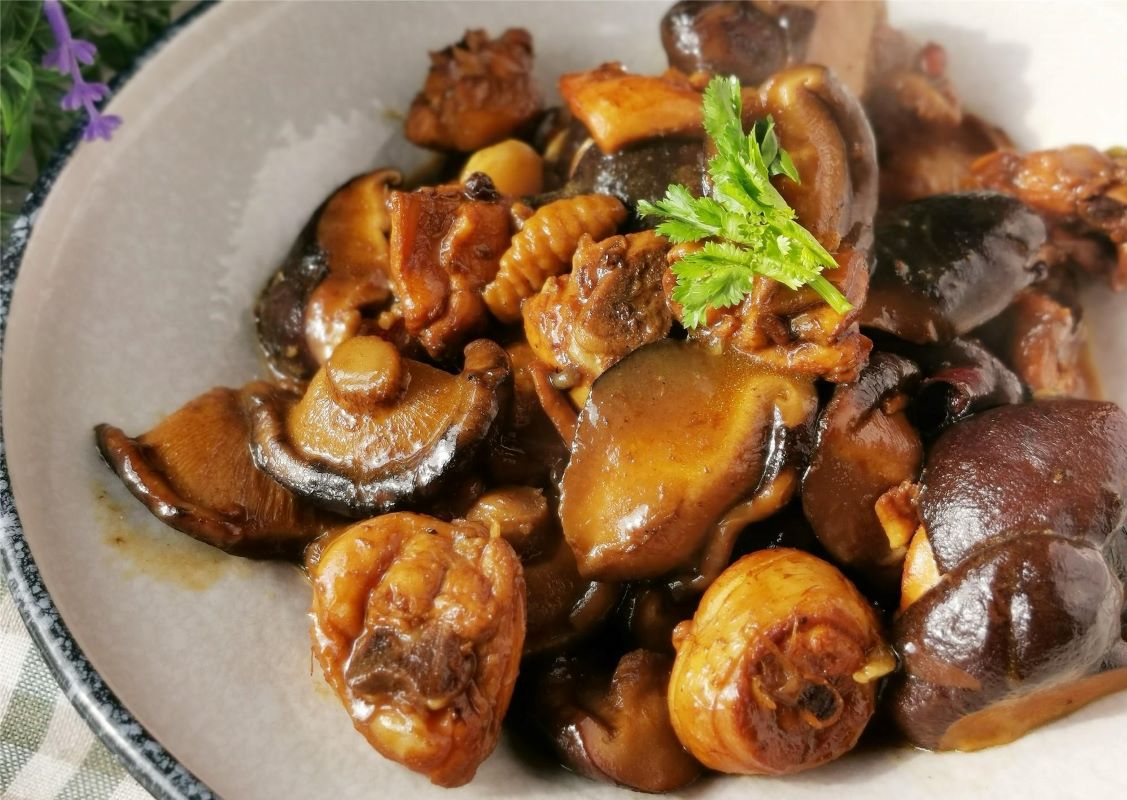 Braised Chicken Legs with Mushrooms Recipe