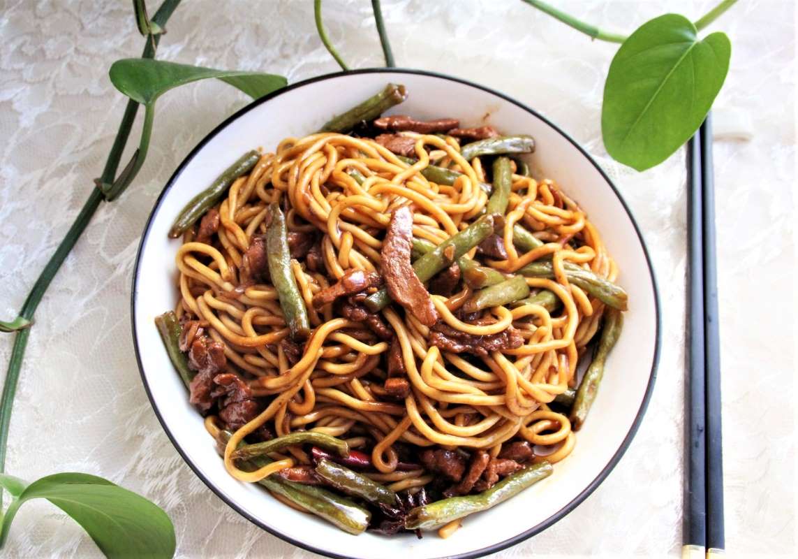 Fried Noodles with Green Beans and Pork Recipes 12