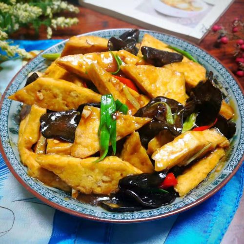 Stir Fried Tofu with Black Fungus Recipe 2020