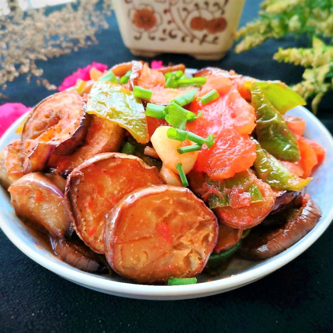 Vegan Fried Eggplant with Tomato Recipe 10