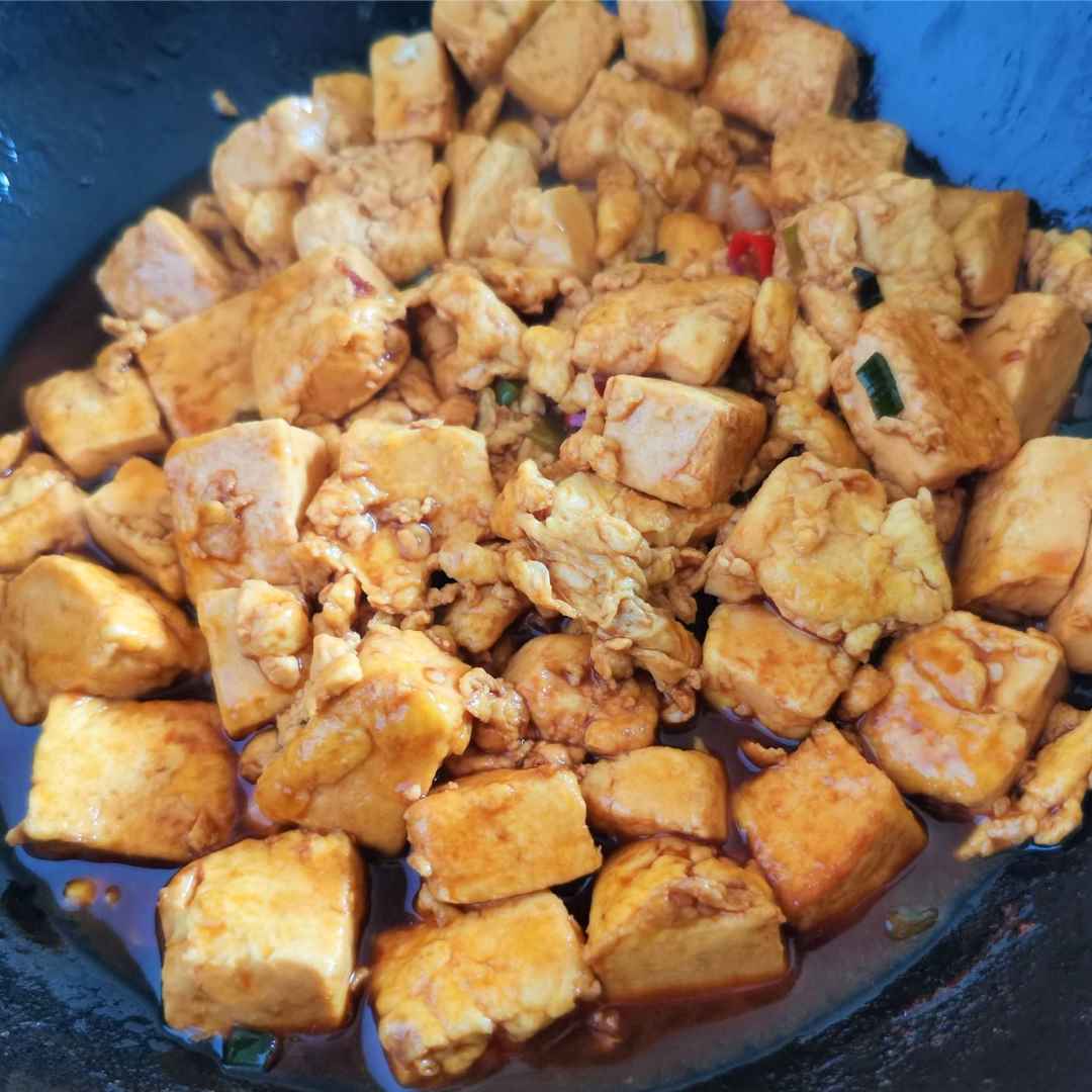 Braised Tofu and Eggs Chinese food 06