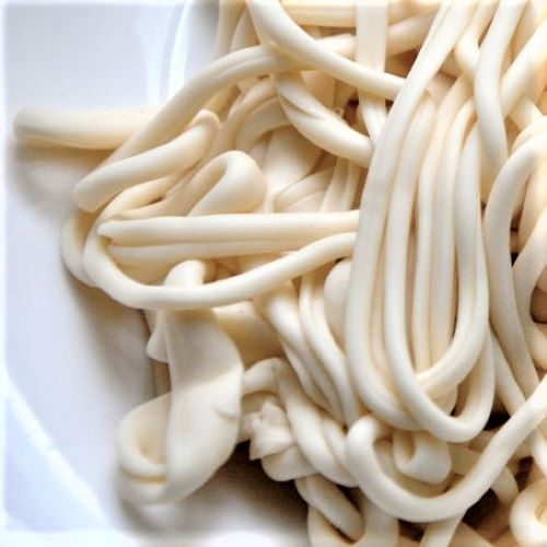 Hand-pulled noodles.