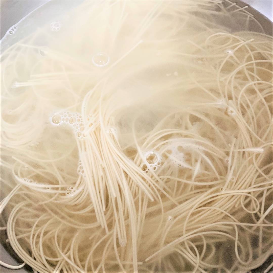 Add noodles after boiling.