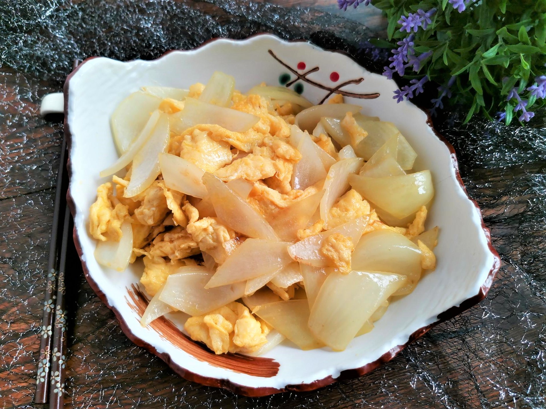 Scrambled Eggs With Onion Recipe China Food Style