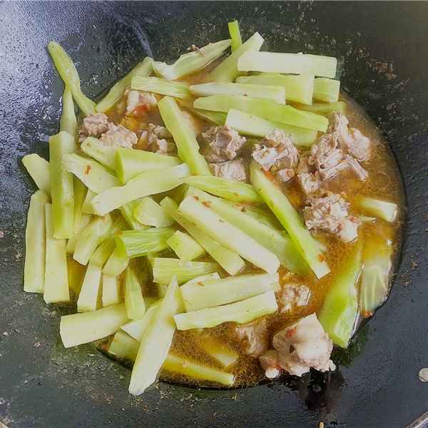 Stewed Spare Ribs With Celtuce Recipe China Home Cooked Dish 08