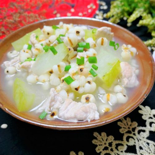 Winter Melon Soup With Job’s Tears And Pork Recipe