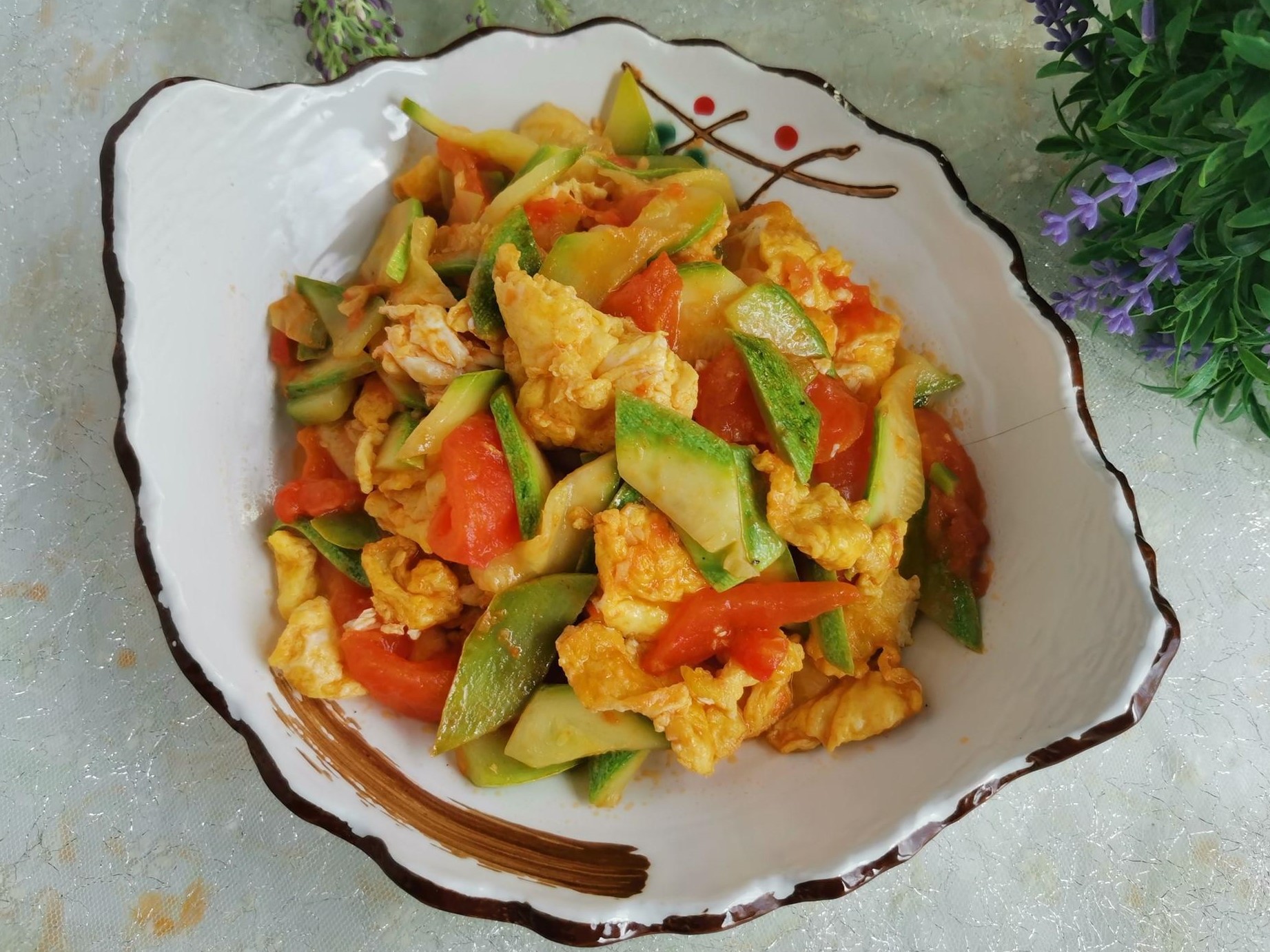 Zucchini and Tomato Stir-Fried With Egg Recipe