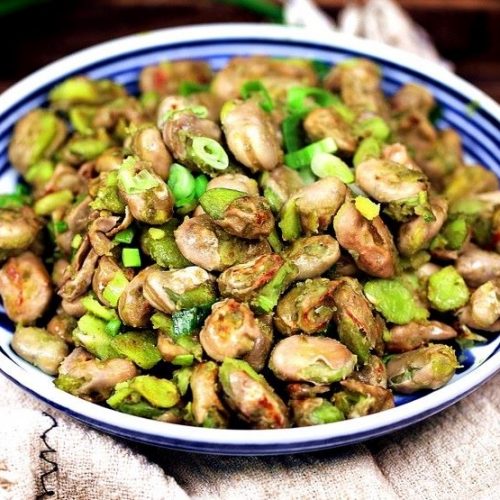 Pan fried broad beans recipe how to cook fava beans