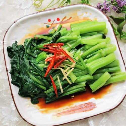 China Food Choy sum salad chinese cold dish