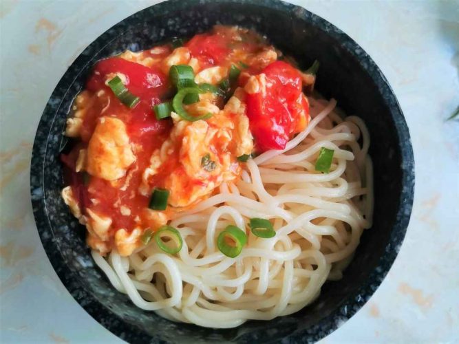 China Food Tomato And Egg Noodles Easyfoodcook