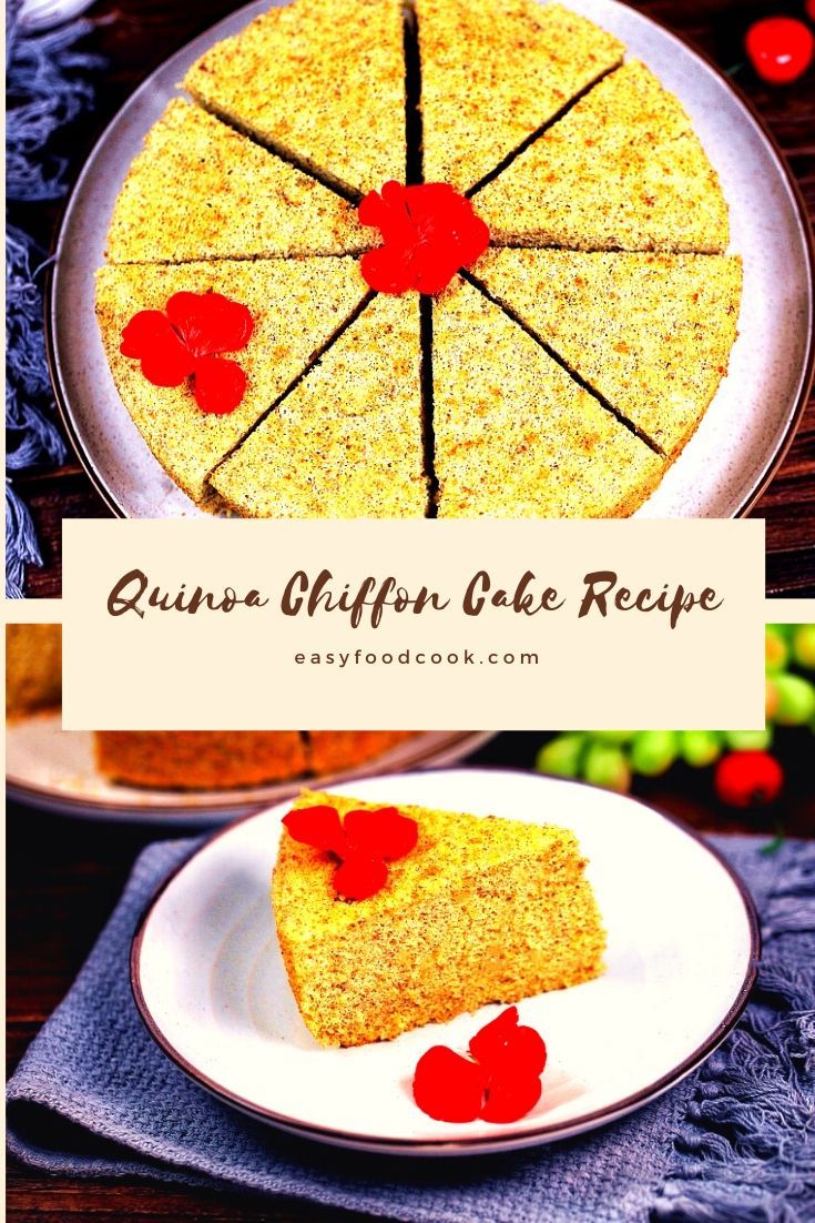 Quinoa Chiffon Cake Recipe 