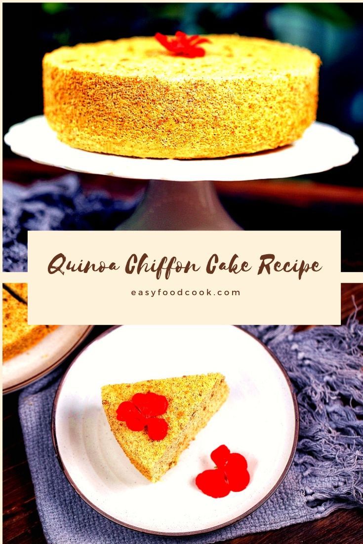 Quinoa Chiffon Cake Recipe 