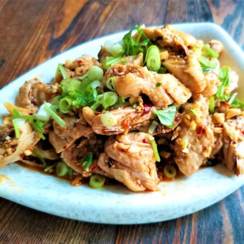 Simple chicken wings salad recipe