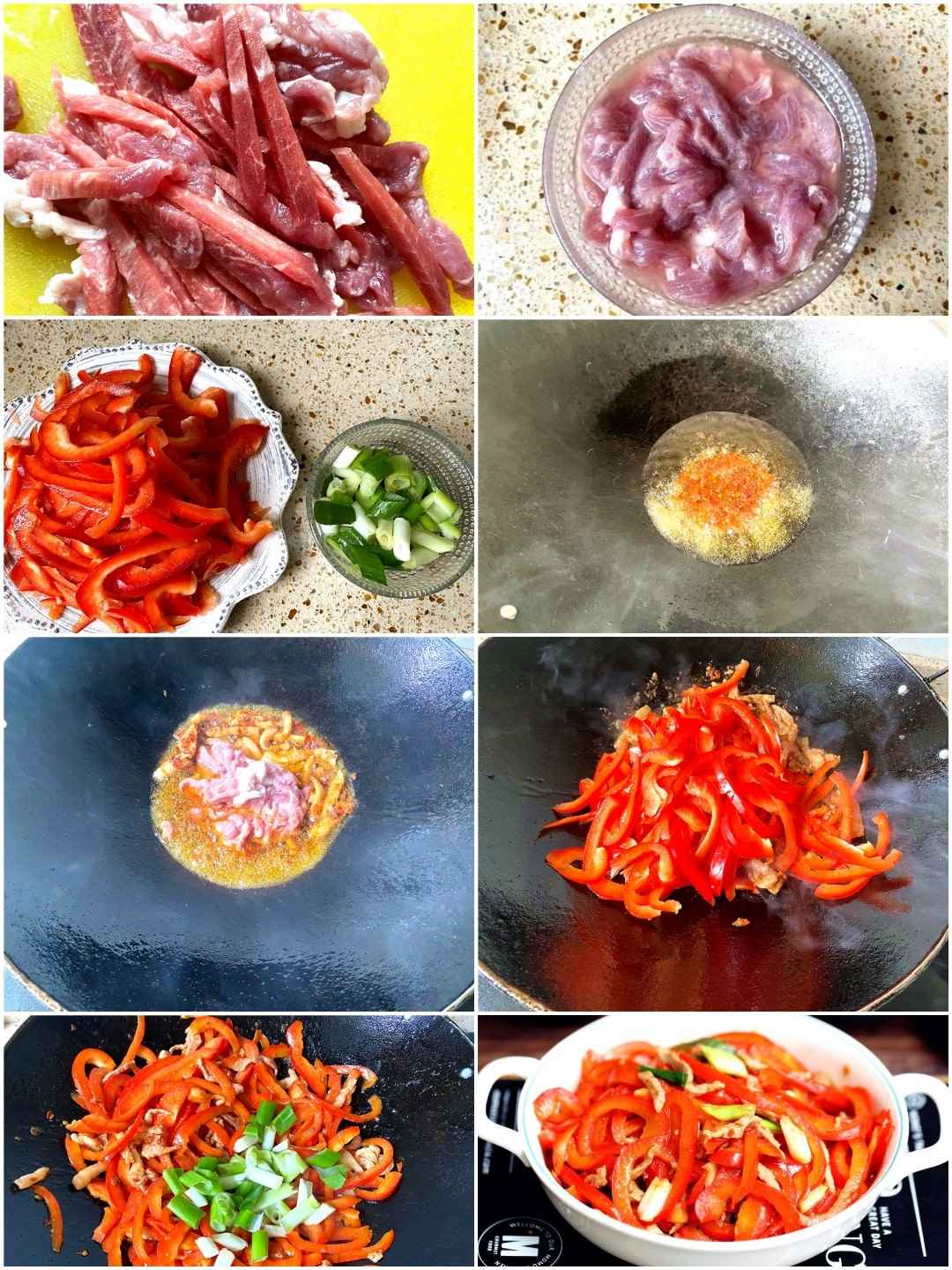 Steps Stir-fried pork with Bell Pepper Recipe