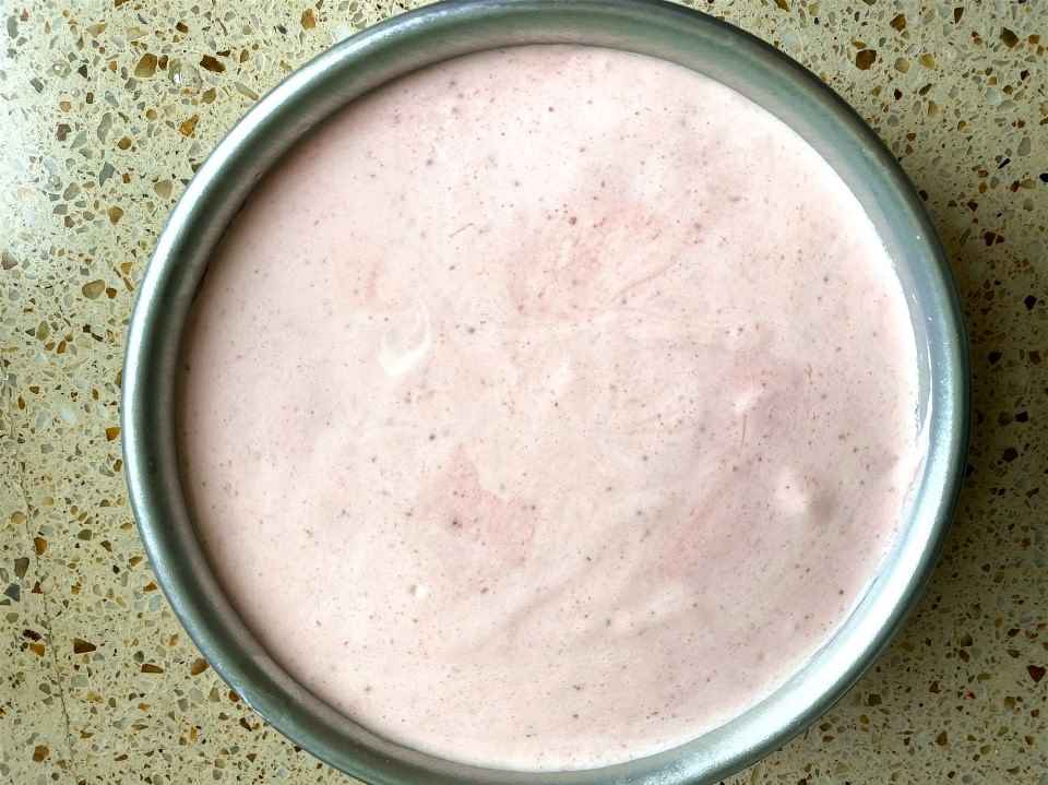 Yogurt Strawberry Mousse Cake Recipe